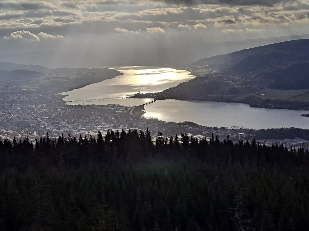 På Balbergkampen utsikt