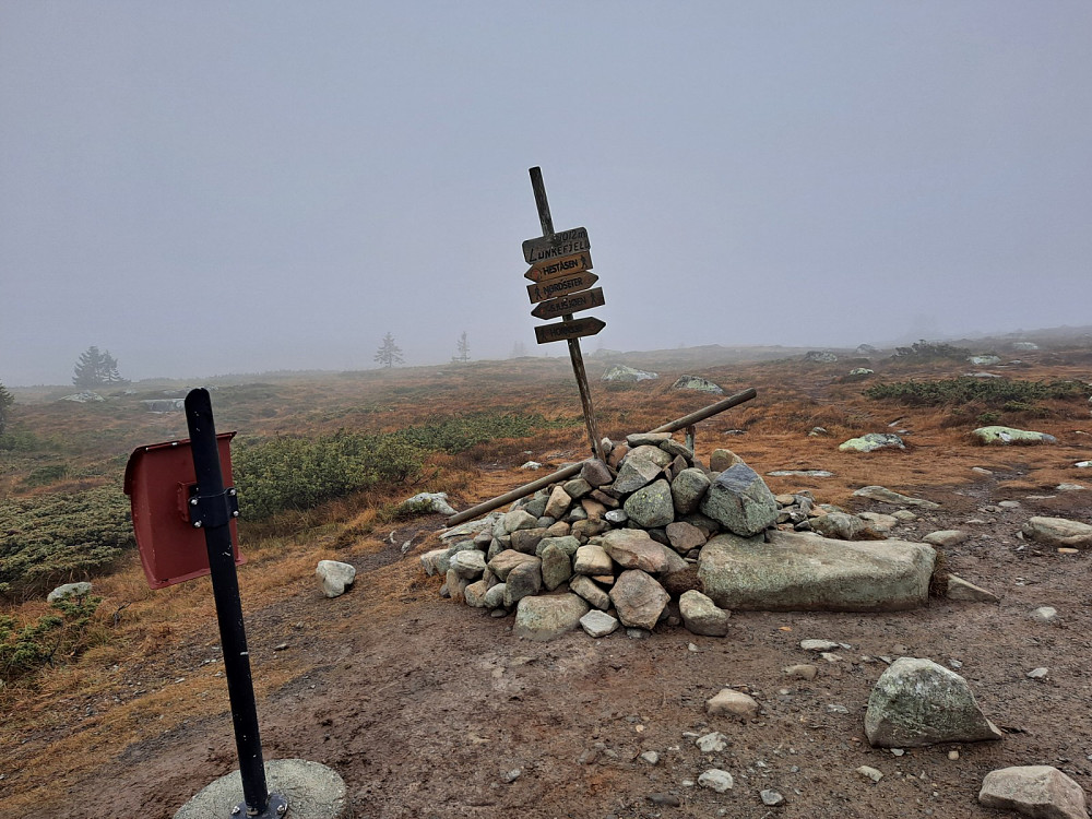 Tåke på Lunkefjell