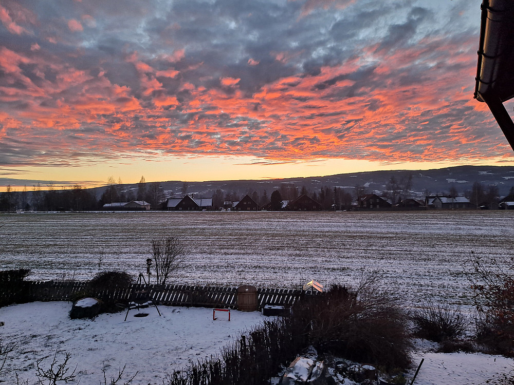Solnedgang i Blestervegen