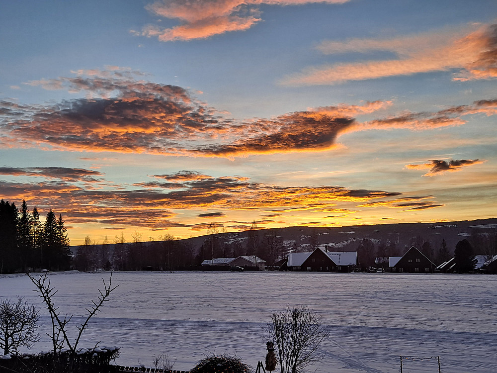 Solnedgang i Blestervegen