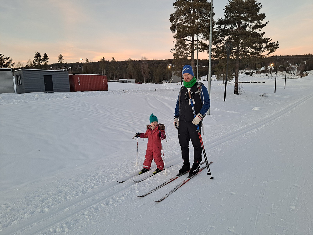 Hyggelig møte på skistadion