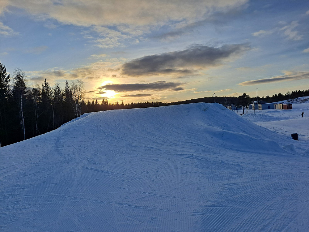 På stadion