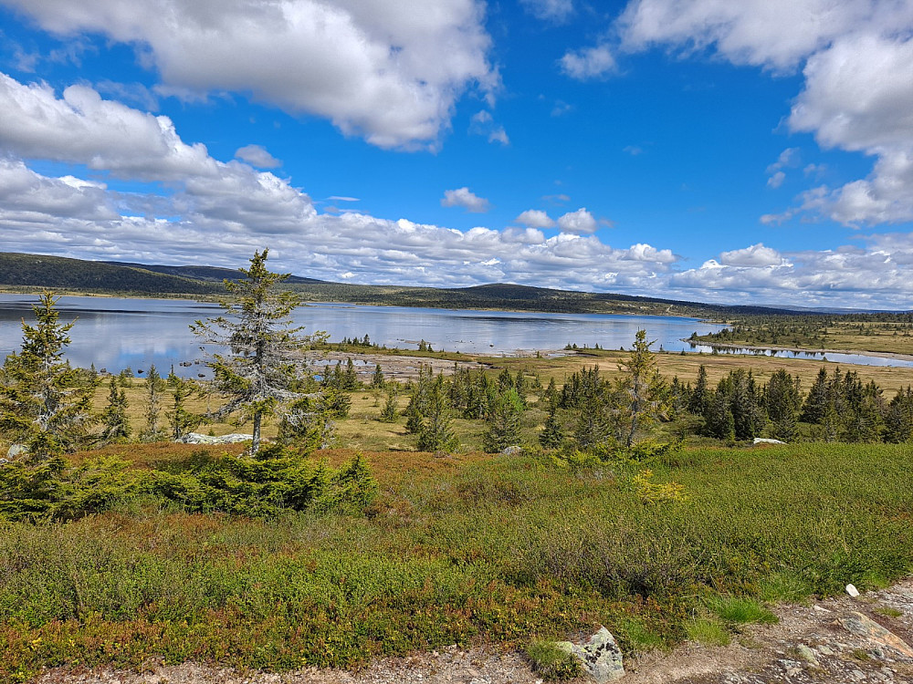 Samme sted, over Reinsvatnet mot Kriksfjellet