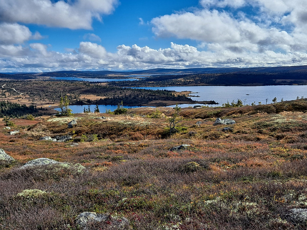 Retning Sjusjøen, Reinsvatnet med Kriksvika i forgrunnen