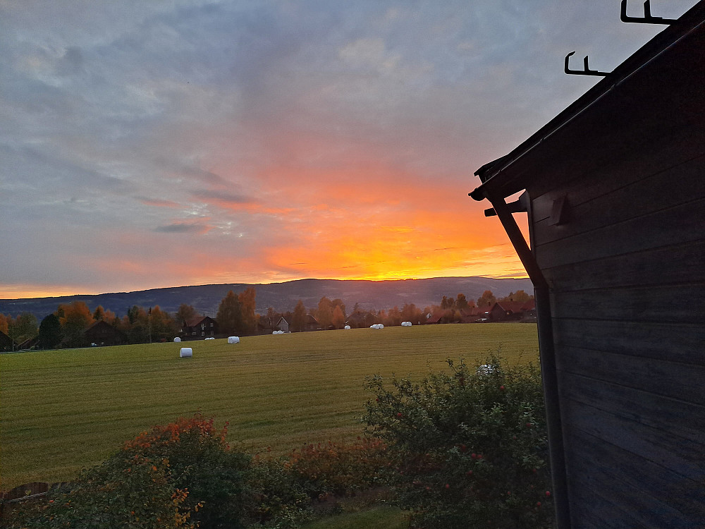 Og solnedgangen ble flott