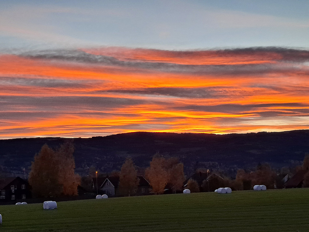 Og på kvelden, solnedgang!!!