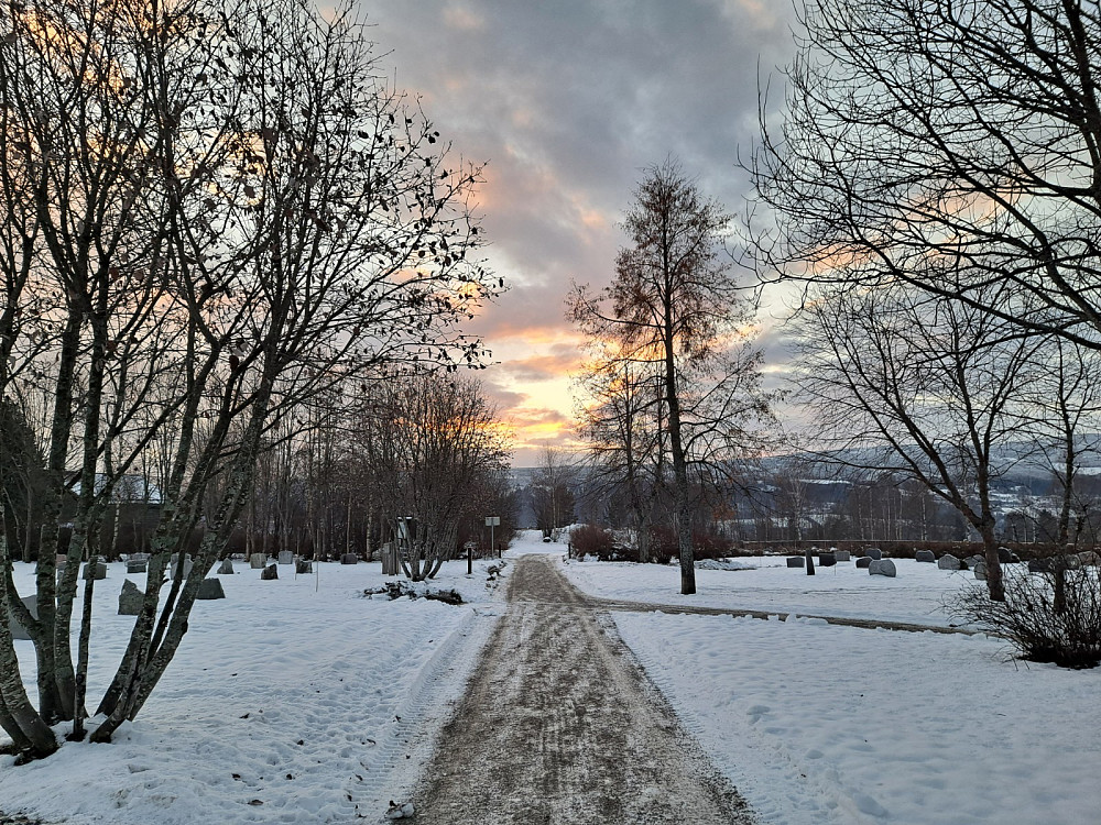 Fra kirkegården