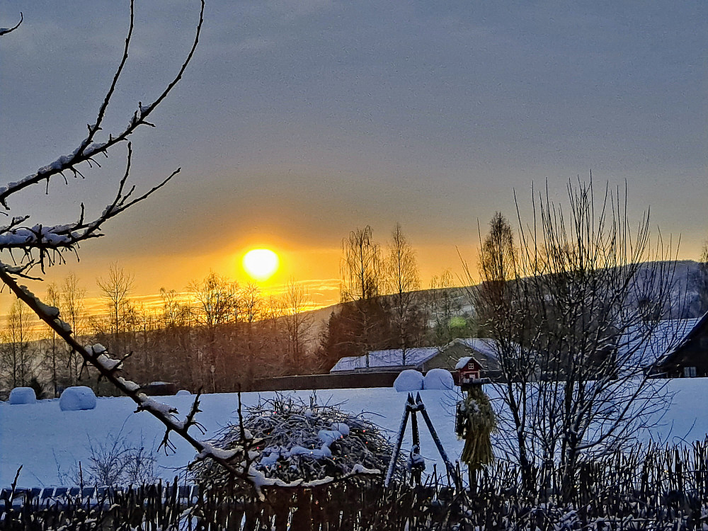 Solnedgang hjemme
