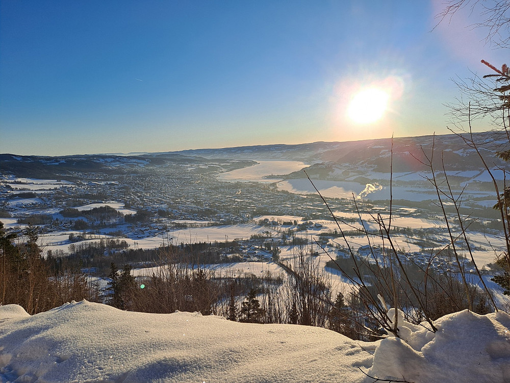 Utsikt mot Lillehammer