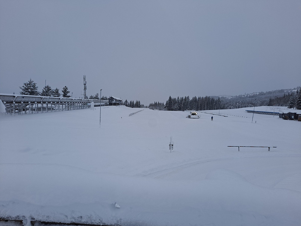 På skiskytterstadion