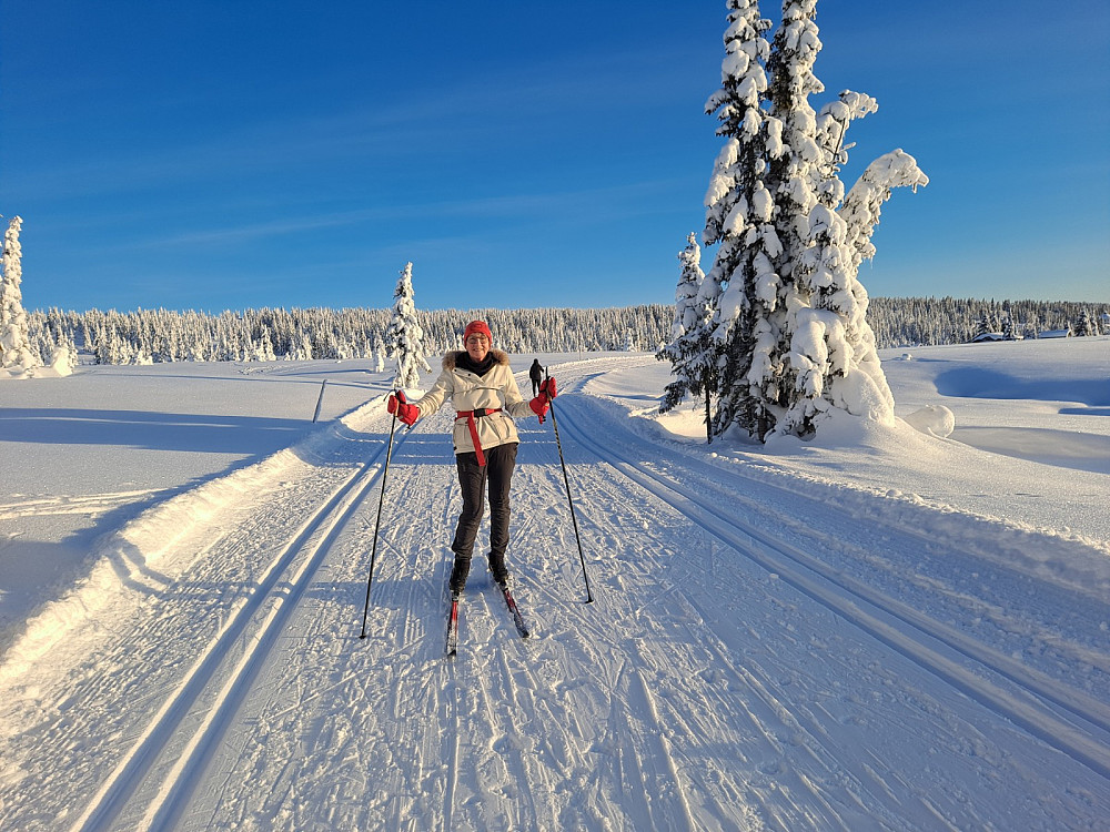 Marit i løypa mot Nordseter