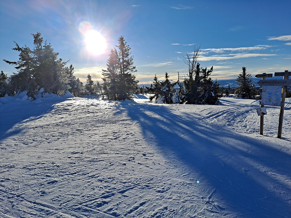 Ved løypekrysset Nordseterfjellet