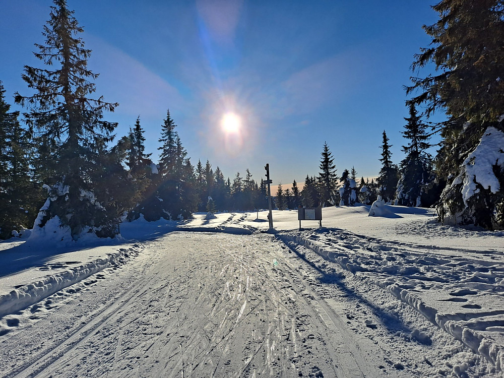 Ved «løypekrysset» Fjelldokka
