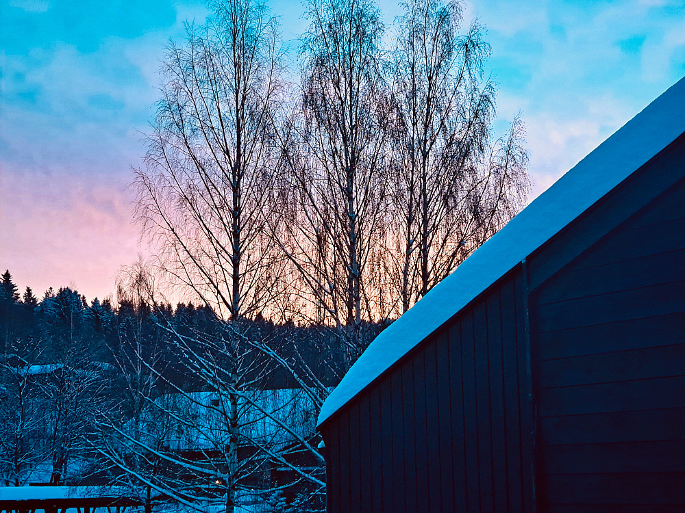 Nydelig morgenstemning i dag