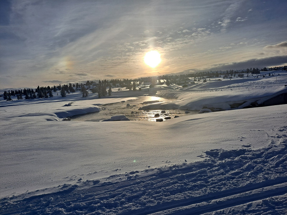 Start på Fjellelva/utløpet av Kroksjøen