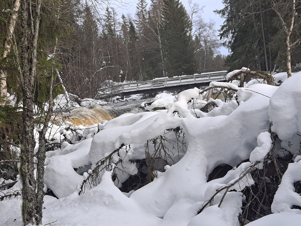 Mesnaelva ved Øvstedalsfossen
