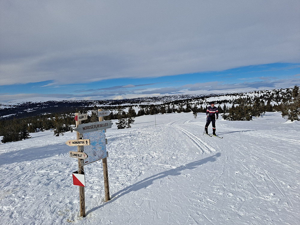 Ved løypekrysset Nordseterfjellet