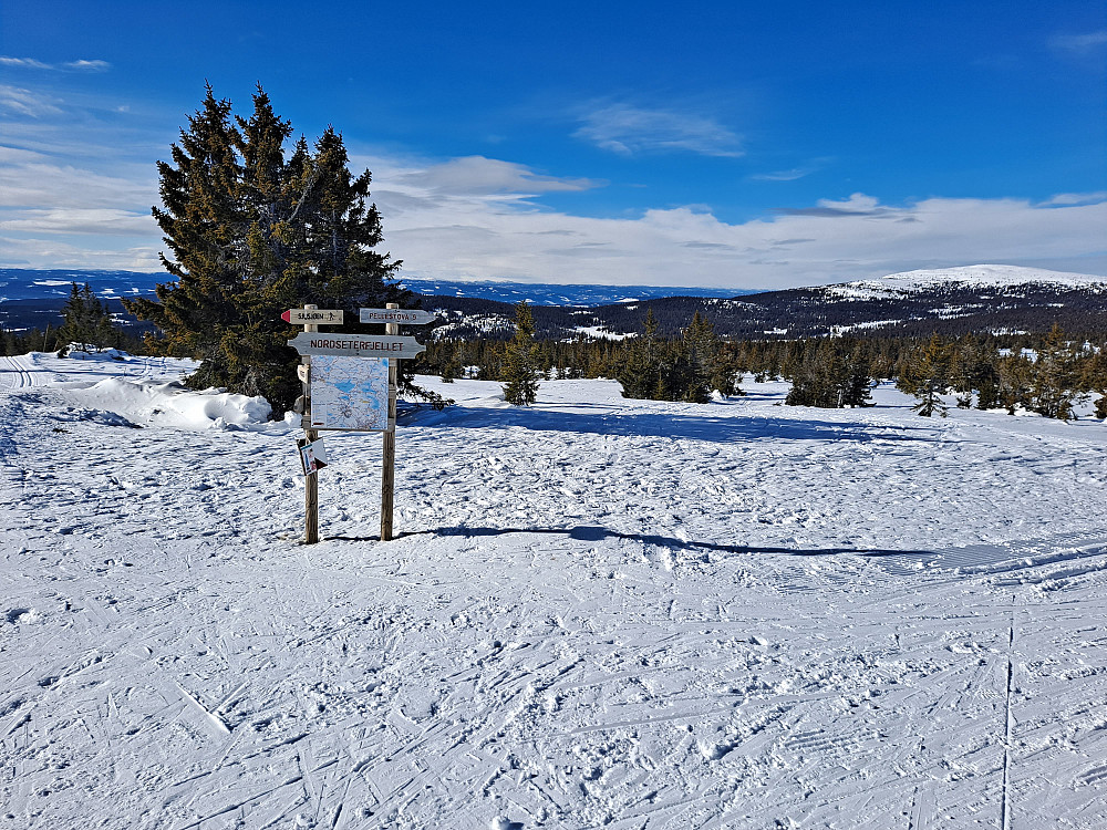 Ved løypekrysset Nordseterfjellet