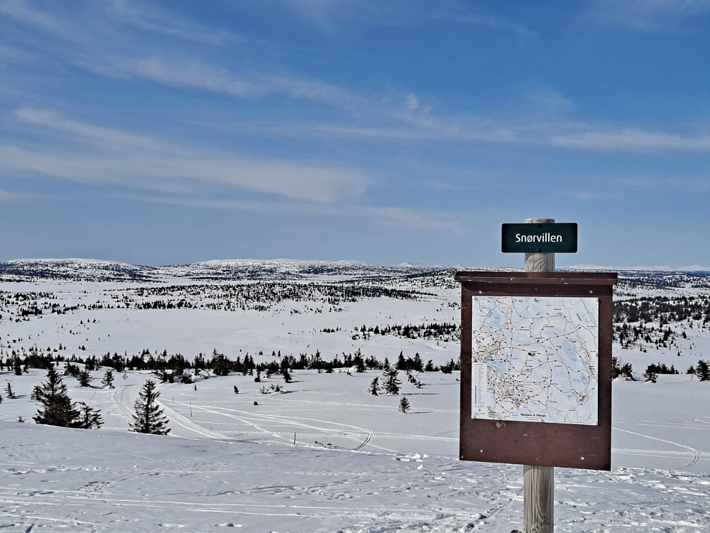 Ved løypekrysset Snørvillen