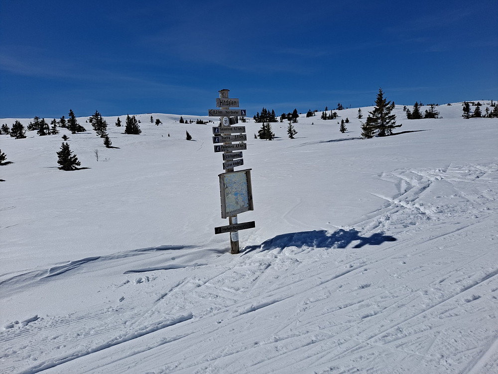 Ved løypekrysset i Hitdalen