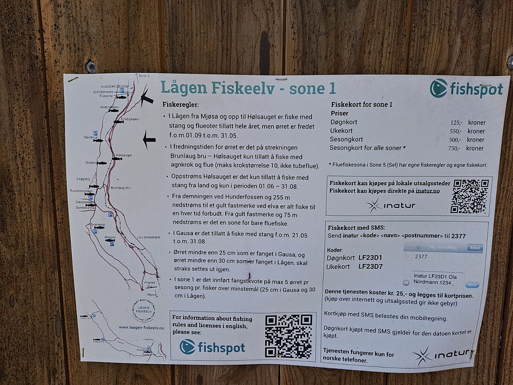 Informasjonstavle der jeg gikk nedover mot Våløya