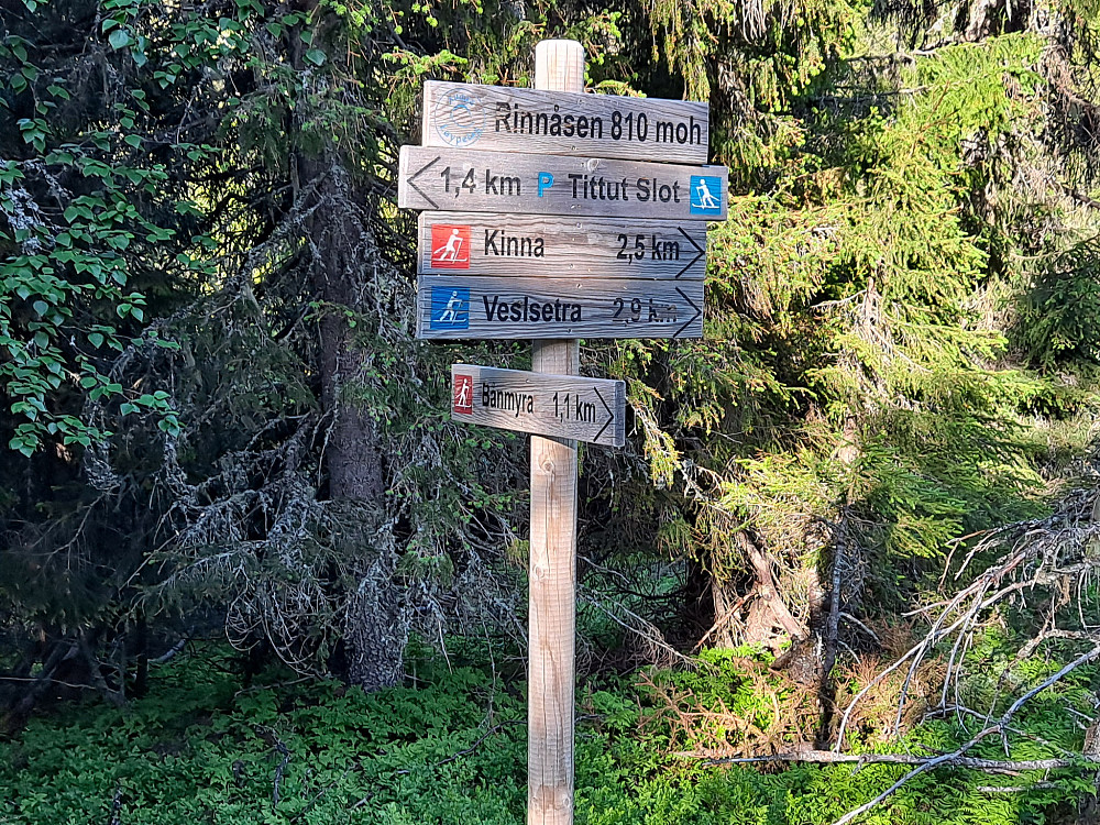 Godt skilta på Rindåsen