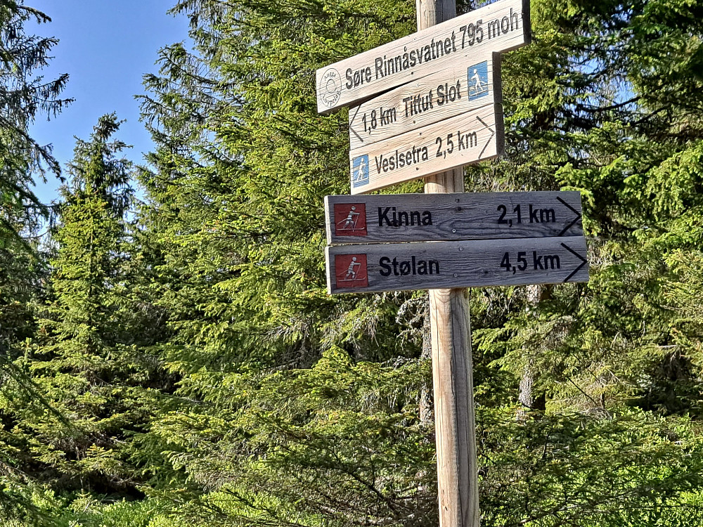 Ved løypekrysset Søre Rinnåstjern