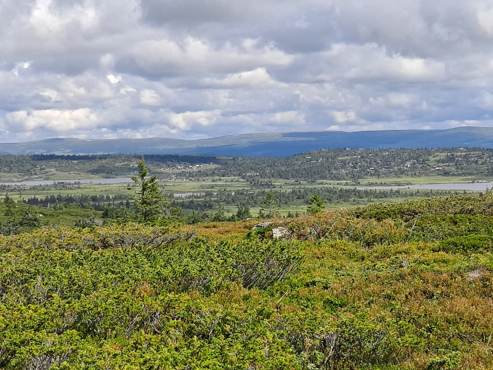 På Lunkefjell vest, mot Melsjøen