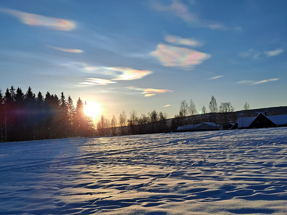 På jordet ved turstart