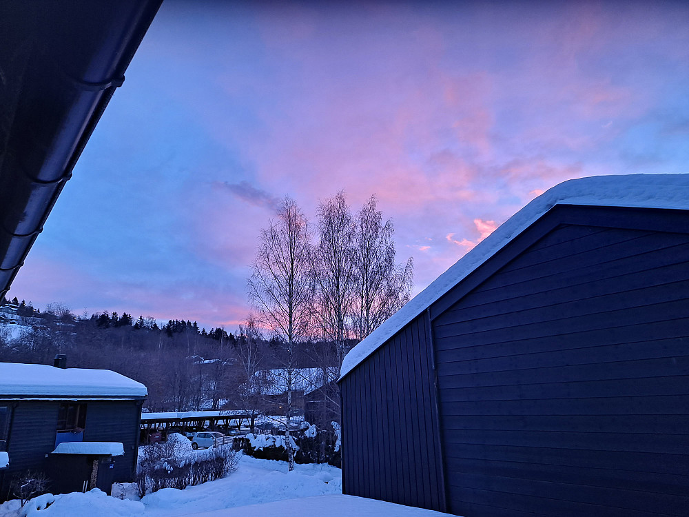 Fint morgenlys i Blestervegen
