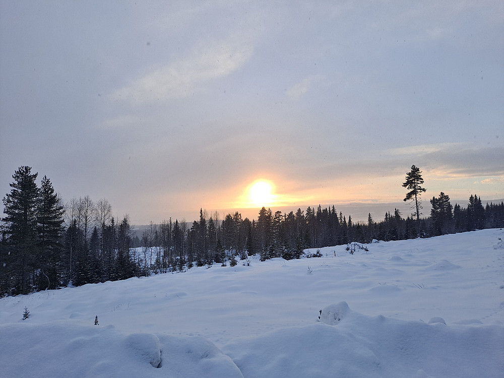 Solnedgang ved Skurvbrua