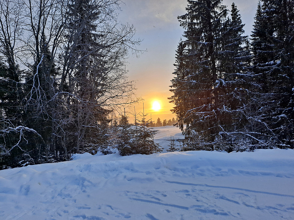 Solnedgang ved Skurvbrua