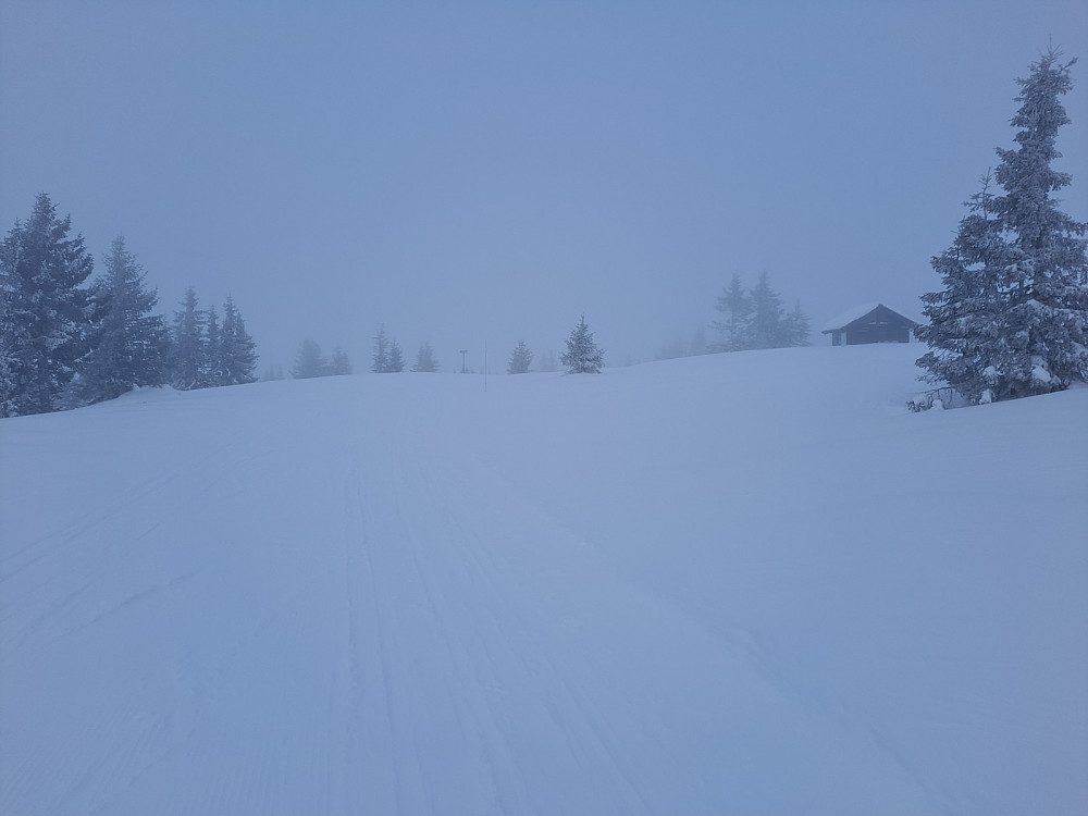 På Nevelåsen, ikke mye sikt i dag