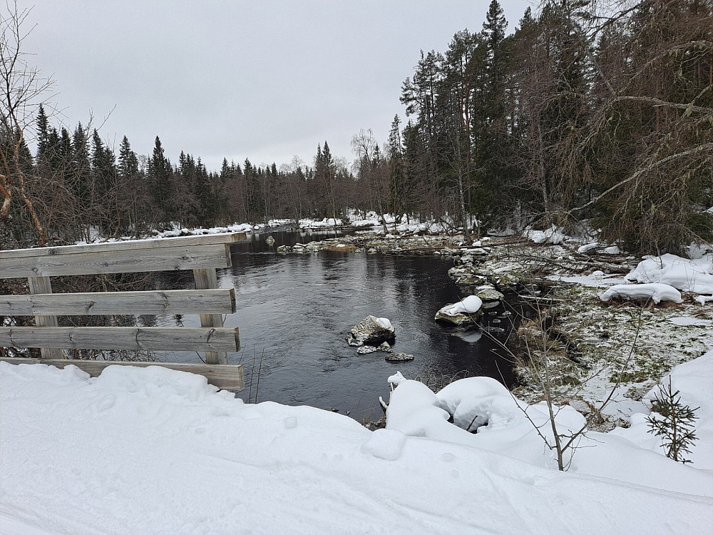 Lite vann i Mesnaelva, her ved Mesnasaga