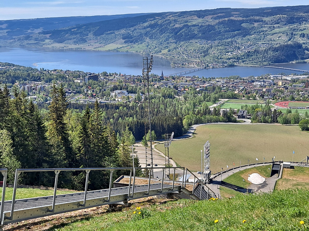Lillehammer sett fra Lysgårdsbakken