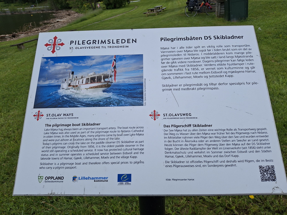 INFO ved Skiblanderbrygga på Vingnes