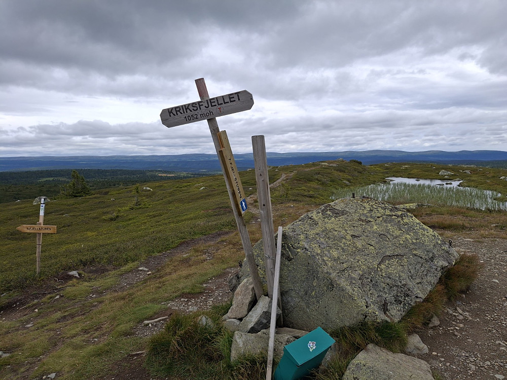 På Kriksfjell, mot Ringsakerfjellet bak