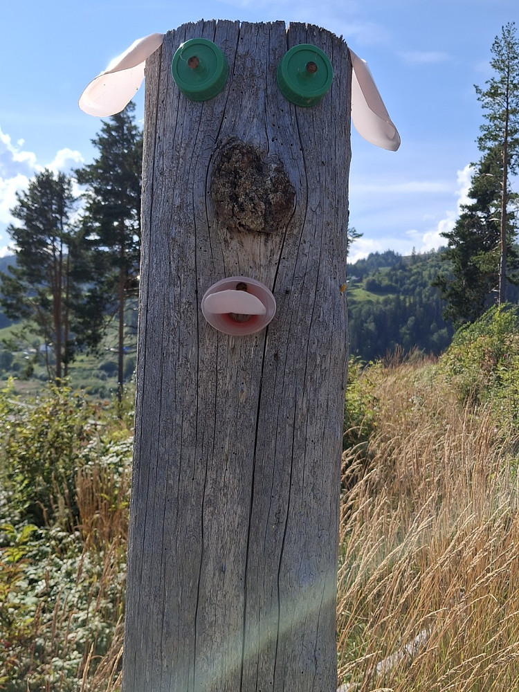 Dekorert stubbe på Pinikkhaugen