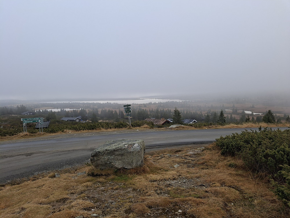 Ved turstart, mot Melsjøen