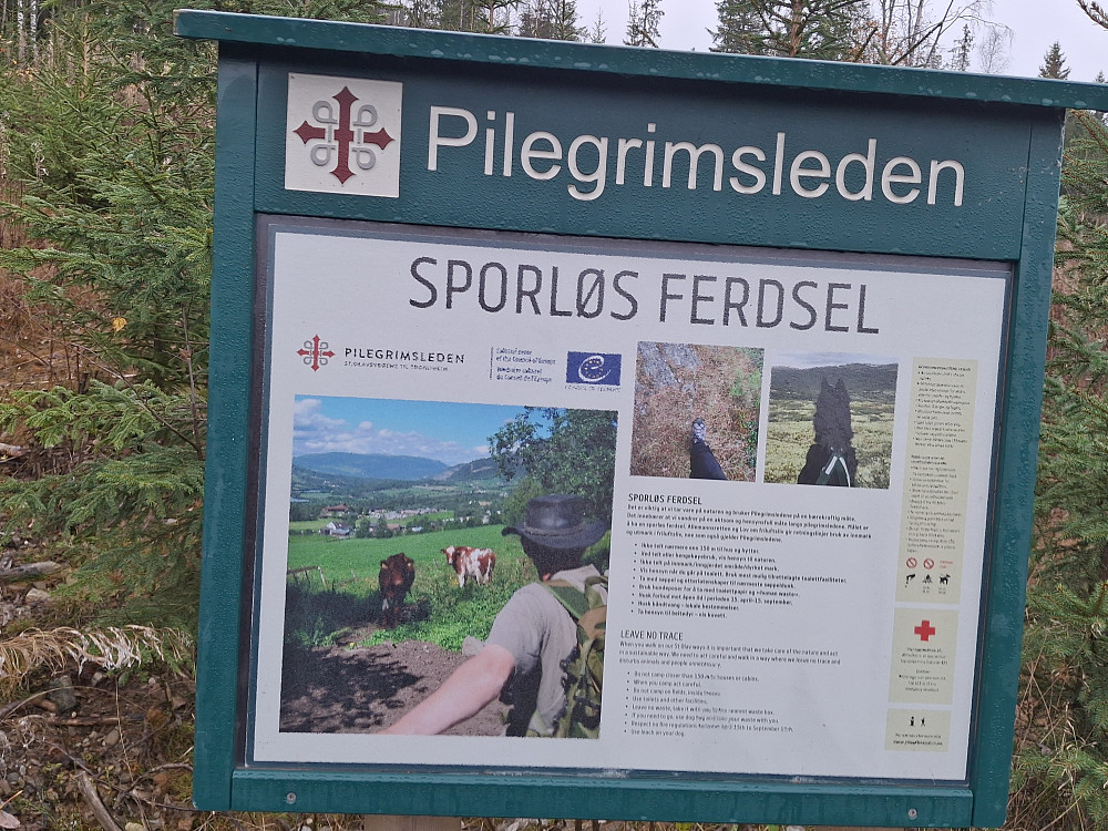 Infotavle ved pilgrimsbua