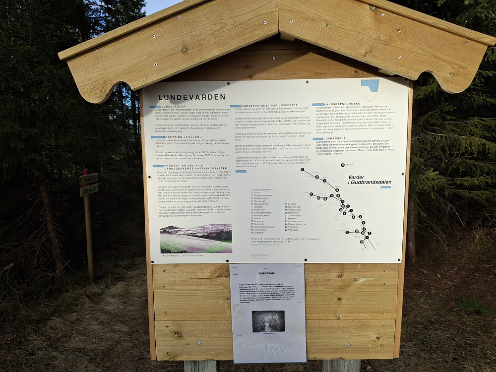 INFO-tavla på Lundevarden