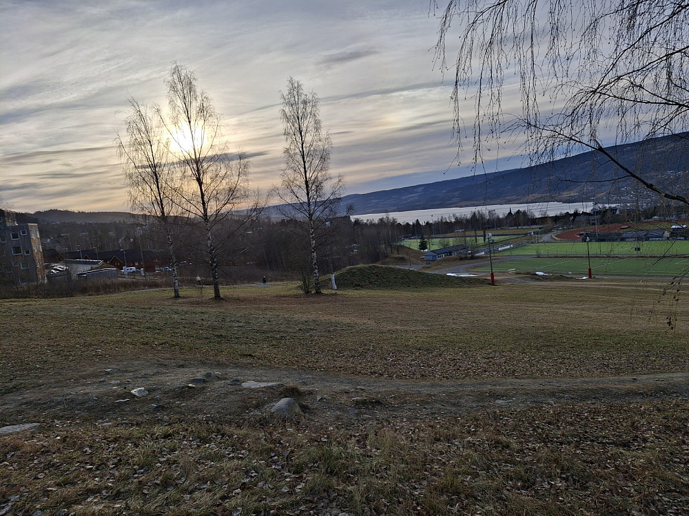 Stampesletta og Mjøsa fra Kleivbakken
