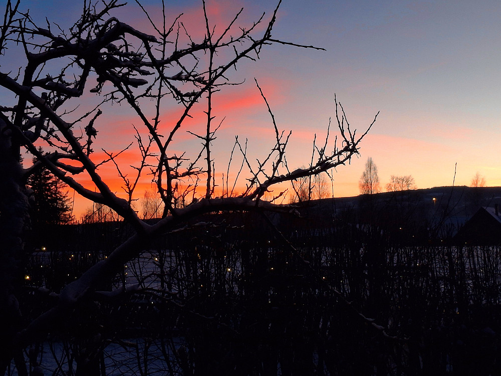 Solnedgang i Blestervegen