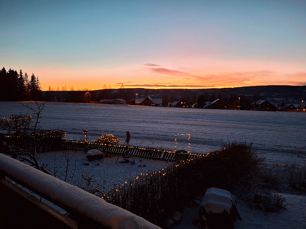 Vakker solnedgang i Blestervegen