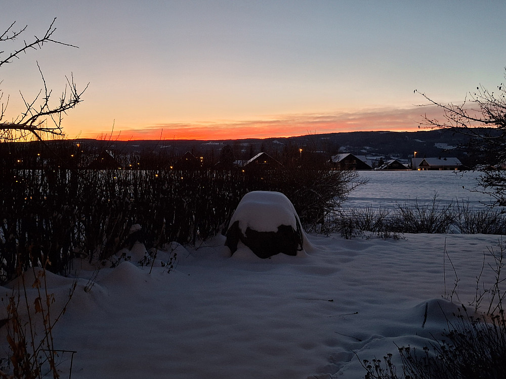Solnedgang i Blestervegen