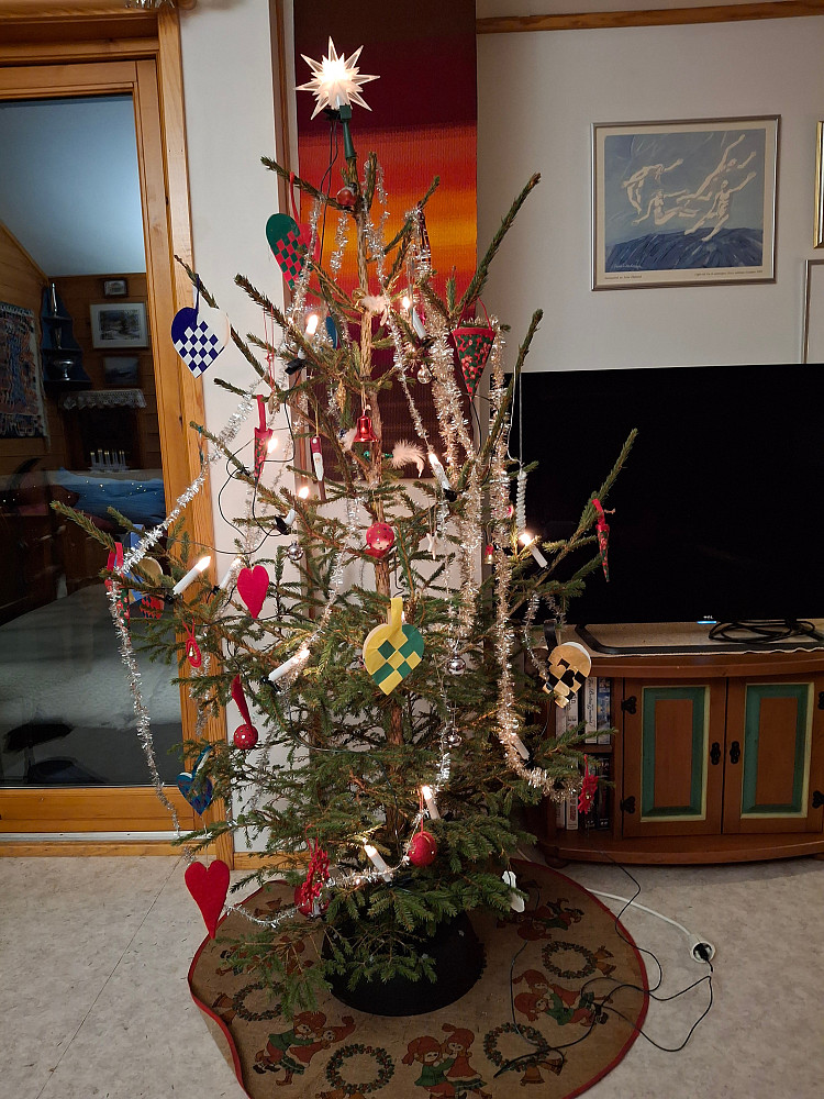 Juletreet er også klart