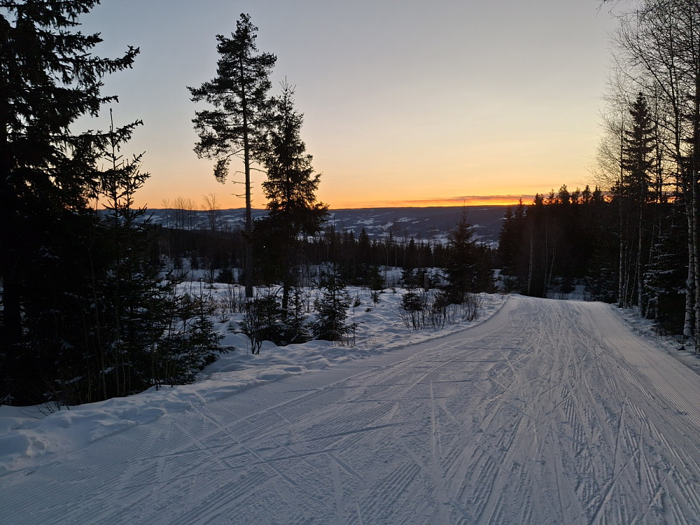 Ned på lysløypa