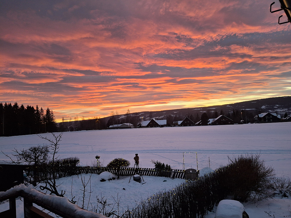 Solnedgang i Blestervegen