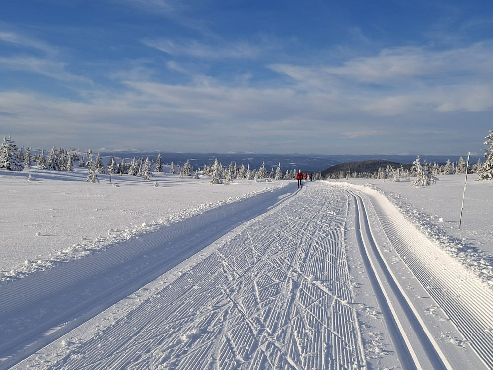 Nedover fra løypekrysset Lunkevann