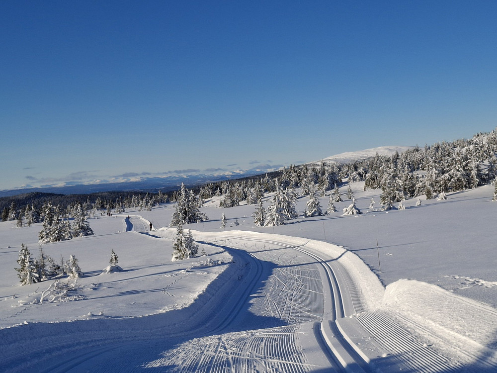 Nedover fra løypekrysset Lunkevann